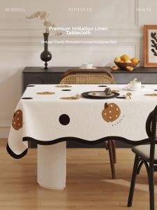 FEITAO | Vintage French Style High-End Flax-like Waterproof and Oil-proof Tablecloth