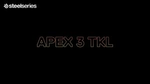 SteelSeries Apex 3 TKL RGB Water Resistant Gaming Keyboard Tenkeyless Wired USB IP32 Membrane Keyboard Black/White