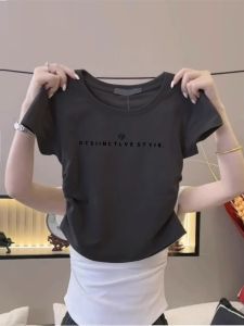 DVDK | Áo Thun Ngắn Slim-Fit Thiết Kế Chữ In