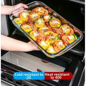 Borosilicate Glass Baking Tray