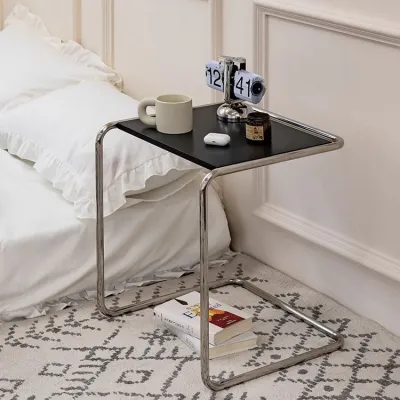 MEISITEKEKE | Scandinavian Style Mid-Century Stainless Steel Stackable Side Table