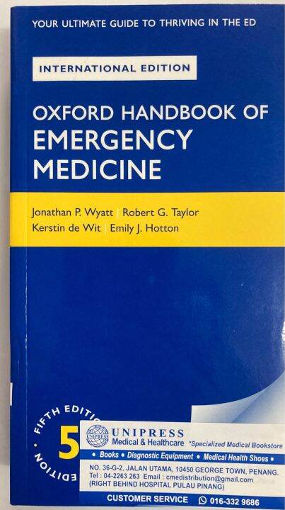 Oxford Handbook Of Emergency Medicine, Latest 2020,5th Edition | Lazada