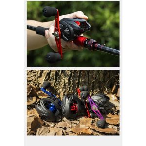 DH Baitcasting Reel 19 Ball Bearings Left Right Hand 6.3:1 ORIGINAL HIGH SPEED LURE FISHING CASTING REEL Cheap Carp Fishing Reel Casting for Bass Reel Pancing Murah