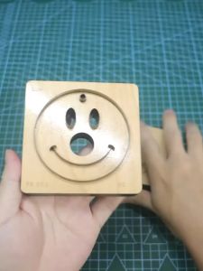1 Cái Hình Tròn Mặt Cười Giả Da Khuôn Cắt DIY Thủ Công Túi Mặt Dây & Phụ Kiện Móc Khóa Khuôn Mẫu Với Kích Thước 3/6/8 Cm