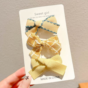 NING ZHOU | Flower Pattern Bow Hair Clips