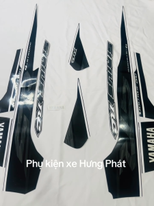 Bộ tem decal dán xe máy Yamaha Sirius RC 2024 màu đen zin thái siêu đẹp