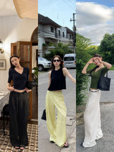 Cool Breathable Linen-blend Leisure Pants Light And Loose