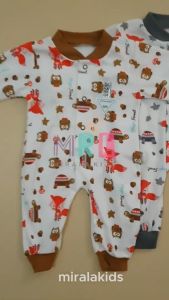 Nova Sleepsuit Bayi Seri Motif - Jumpsuit Nova SNI