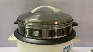 Commercial Barrel-Type Rice Cooker Ancient Large Capacity Cast Iron Rice Cooker Non-Sticky Liner Factory Wholesale Ho Restaurant 45L