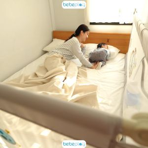 Bebeplay Super Safety ลายหมีสุดน่ารัก รุ่นที่กั้นเตียง 3 ชั้น คานยึด+อะไหล่ ป้องกันการตกเตียงของลูกน้อย