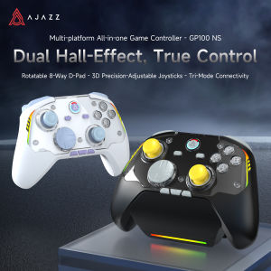 AJAZZ | AJAZZ GP100NS Tri-Mode Wired/2.4G/Bluetooth Game Controller for PC and Switch with Docking Station Set 1000Hz High Refresh Rate