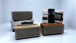 Jmax ลำโพงบลูทูธ รุ่น JM-5E ลำโพงไม้ทรงวินเทจ 8W ของแท้ 100%