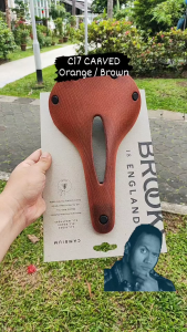 Brooks C17 Cambium Carved All Weather Bicycle Saddle for Brompton Touring