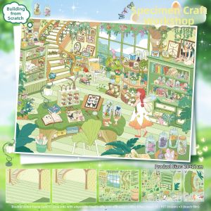 Nhãn Dán DIY 3D Micro Diorama Thư Giãn