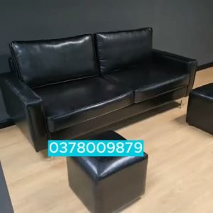 Bộ sofa da nâu sofa da cao cấp đặt chung cư - hàng chính hãng bảo hành 1 năm
