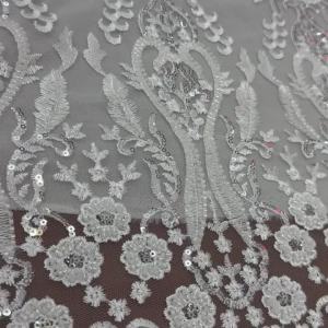 French Mesh Lace 2026 Fabrics Embroidery Sequins Tulle Beaded African Fabric for Women Party Dresses 5 Yards Sewing Meters