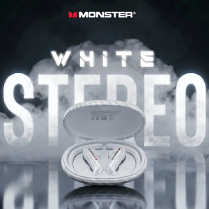 Monster | Monster MQO37 OWS Ear Hook Headphone ENC Call Noise Reduction Bluetooth 6.0 Earphones Air Conduction Wireless Sports Earbuds