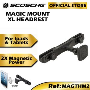 Scosche MagicMount™ XL Headrest Magnetic Holder Phone Mount for Car 360 Viewing Secure Adjustable Backrest
