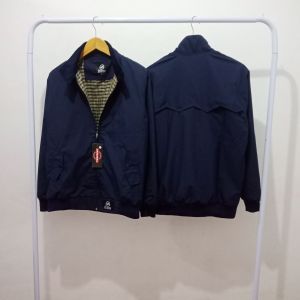 Jaket Pria Harrington Taslan Termurah Warna Navy Blue Jaket Kasual