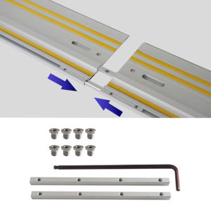 Guide Rail Connector Kit for Compatible Festool for Makita Track Saw Replacement Wooden Board Cutting Guide Rail Connector