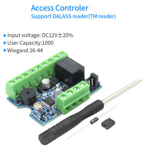 Access Control Kit Relay Access Controller Board + Mini Card Reader for Electric Lock System Wiegand 26-44& TM Card Reader Set