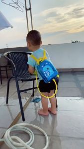 GIGGEL MAINAN ANAK PISTOL AIR RANSEL / BACKPACK WATER GUN TOYS / MAINAN RANSEL TEMBAKAN TAS TEMBAKAN AIR BAG SPRAY WATERGUN TOYS MAINAN