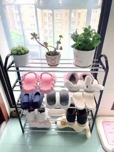 Rak Sepatu 4 Susun Tempat Sandal Portable Rak Serbaguna