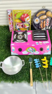 MAINAN KOMPOR BISA MENYALA KARAKTER BARBIE MAINAN EDUKASI ANAK