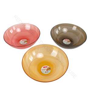 luckysetory22-produk RED HOUSE Mangkuk Plastick Buah Mangkuk Plastick Model Bening Mangkuk Plastick besar-isi 1 PCS