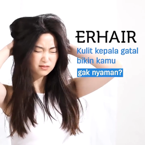 ERHAIR Hair Grow Shampoo anti Rontok / Ketombe 100mL l Tonic 60mL  Rambut Anti Rontok | Scalperfect Anti Ketombe ERHA