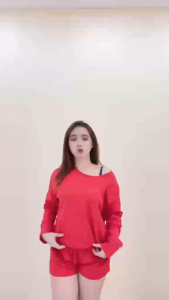 Sunny&Co Waffle Fabric Long-Sleeved Loose Top and Shorts Set