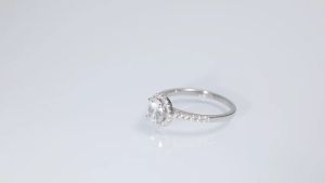 ZOESKY 1.25CT 925 Sterling Silver Rings Cubic Zirconia Wedding Bands Rose Gold Promise Rings Round Halo CZ Engagement Fashion jewelry for Women Size 4-9