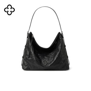 Italian Leather Hobo Bag Large