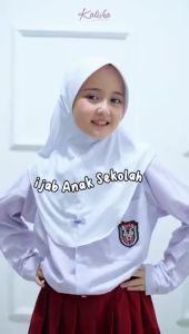 𝐌𝐚𝐟 𝐇𝐢𝐣𝐚𝐛 Hijab Bergo Anak Hamidah Jersey 4-14 Tahun  Kerudung Hamidah Basic Jilbab Sekolah Anak Perempuan TK/SD
