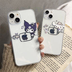 Cute Cartoon Scented Dog Silicone Phone Case for Apple 14Plus Iphone 12Promax Transparent Soft Shell Female Style Protective Cover
