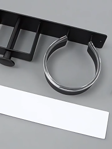 MEIDOO Aluminum hair dryer holder curling iron holder dual-purpose storage rack without drilling