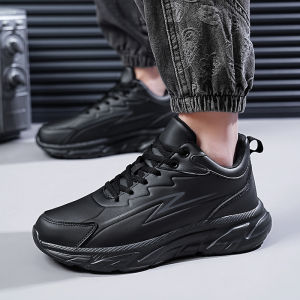 Mens Sneakers Thick-soled Wear-resistant Casual Sports Running Shoes Comfortable Light Large Size Fathers Shoes Walking Shoes