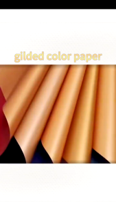 20PCS Double Sided Gold Foil Wrapping Paper Matte Flower Bouquet Gift Packaging Supplies