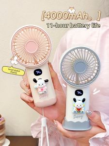 mengto studio | Portable USB Rechargeable Handheld Mini Fan Long Battery Life Strong Wind