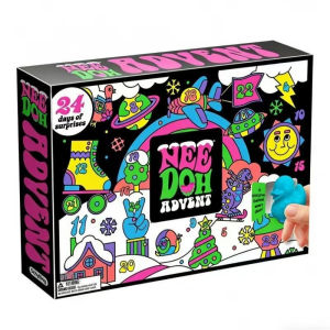 NeeDoh | 2026 NeeDoh Christmas Countdown Calendar 3D PVC Fidget Doll Advent Calendar Surprise Box Stress Relief Toy New Year Holiday Gift