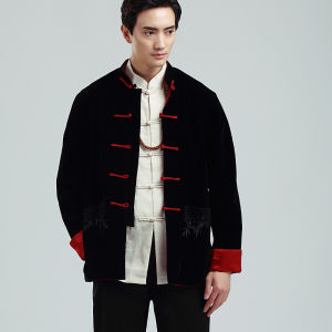 East Whale | Spring Autumn Traditional Tang Style Mens Clothing Two-Sided Wear