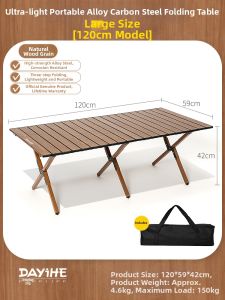 DAYIHE | Foldable Portable Picnic Camping Table and Chair Set