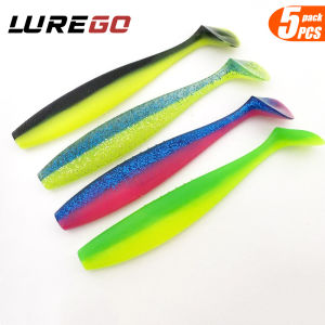 5PCS 14cm/18cm Dual-Color Paddle Tail Soft Bait – Multi-Size Set Realistic Swimming Action Fishing Lure