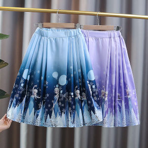 Princess Style Half-length Skirt for Girls Summer Autumn Wear Childrens Hanfu Traditional Chinese Costume Big Kids Love Elsa Dress