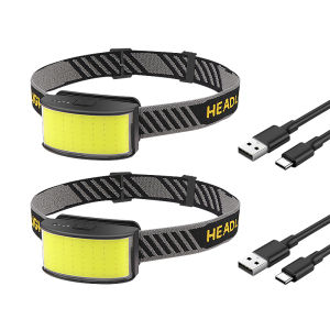 2025 Powerful Fishing Headlamp White/Red Light Rechargeable Head Flashlight Strong Light Front Light Camping Portable Headlight