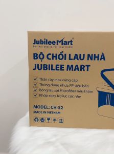 Bộ Chổi Lau Nhà Jubilee Mart Tự Vắt Thông Minh Giá Rẻ Kèm Thùng Và Bông Lau Màu Ngẫu Nhiên BH 2 NĂM