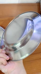 Stainless Steel Plate Lily pattern Tableware Plate Dinner Plate Food&Fruit Plate B-06 B-05