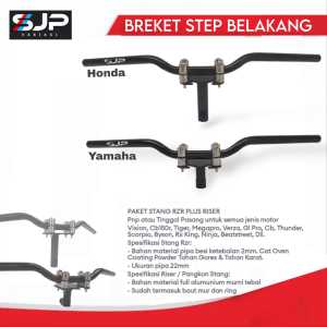 Stang Rzr Plus Dudukan Stang Universal Honda Yamaha Matic Bebek satu set satng stir supra Karisma Astrea Grand Blade Jupiter Vega Smas Beat Vario Scoopy mio modif Trondol