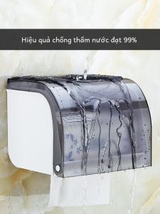 Hộp Đựng Khăn Vệ Sinh Chống Thấm Nước Treo Tường Không Cần Khoan Hộp Đựng Giấy Vệ Sinh Treo Tường Giá Để Đồ Nhà Tắm