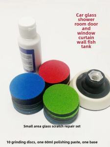 Giấy Ráp Bọt Biển Đánh Bóng Vết Xước Kính Miếng Mài Khô Dụng Cụ Thần Thánh Sửa Chữa Điểm Hàn Điểm Đánh Bóng Bông Đánh Bóng Cửa Sổ Cường Lực Xe Ô Tô